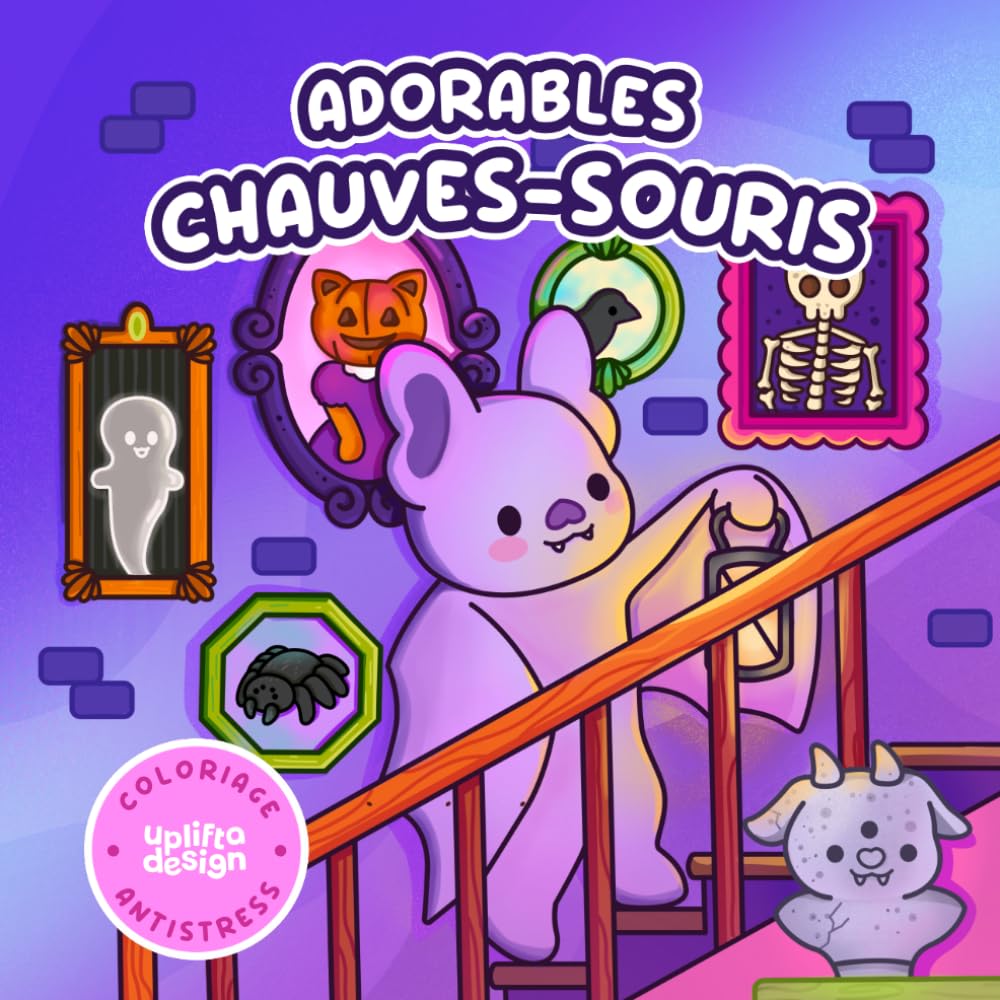 Adorables Chauves-Souris: Un livre de coloriage facile et réconfortant pour adolescents et adultes