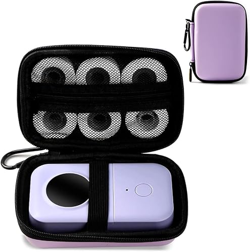 Phomemo Máquina de etiquetas D30 con estuche y cinta de etiquetas de 1 rollo, impresora de etiquetas Bluetooth portátil, pequeña calcomanía de mano