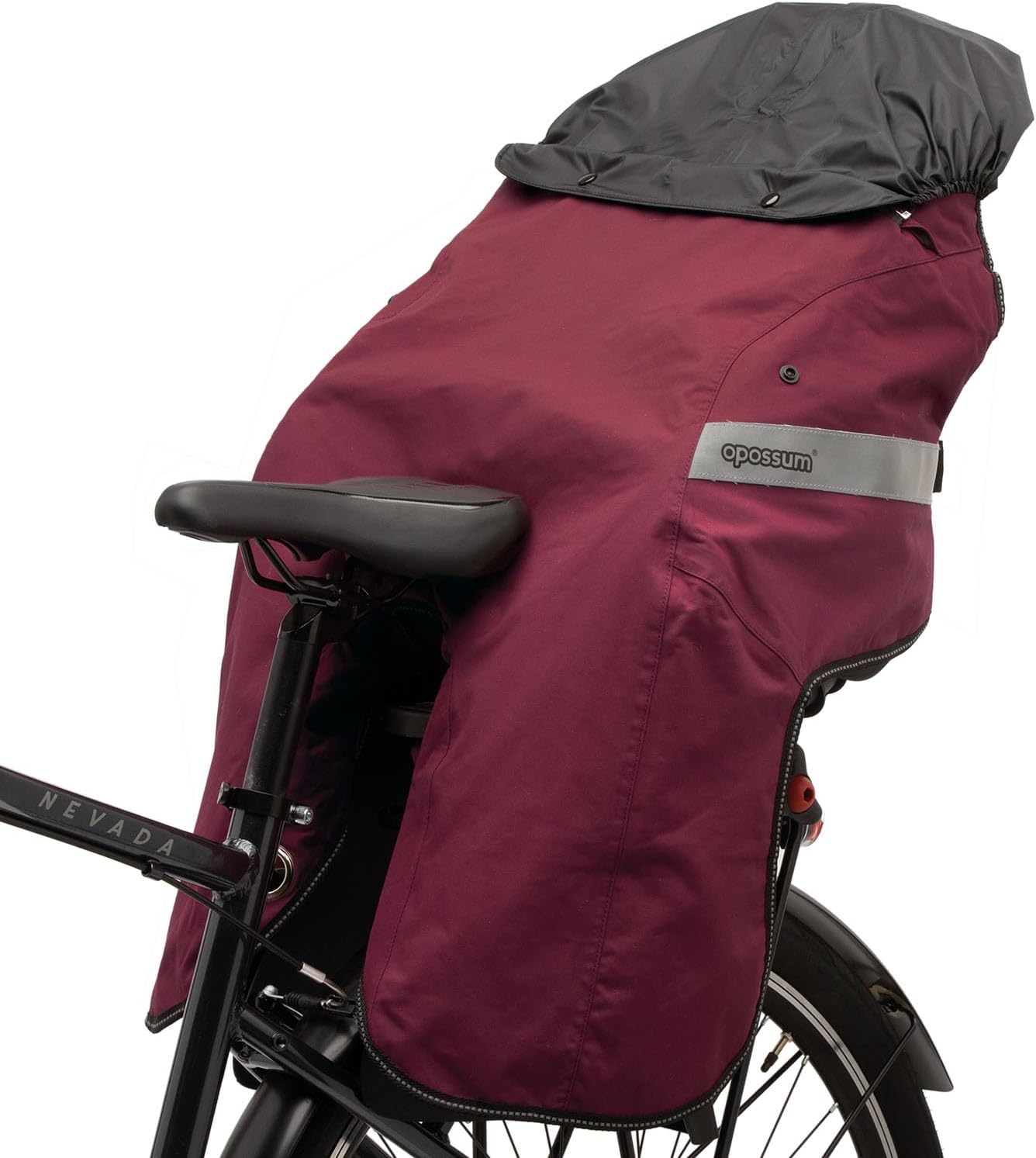 Tucano Urbano Thermal Child Back Seat Cover with Removable Rain Hood, for Rear Mounted Child Bike Seats, Waterproof, Windproof, Easy Installation, Taped Seams, Sealed Zipper