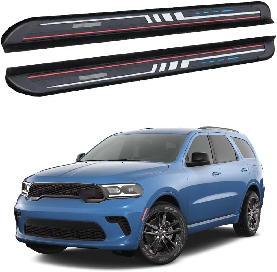 Fixed 2PCS Running Board fits Dodge Durango 2018-2024 2025 GT Side Step Protect Bar Pedal Nerf Bars Accessories w/Brackets