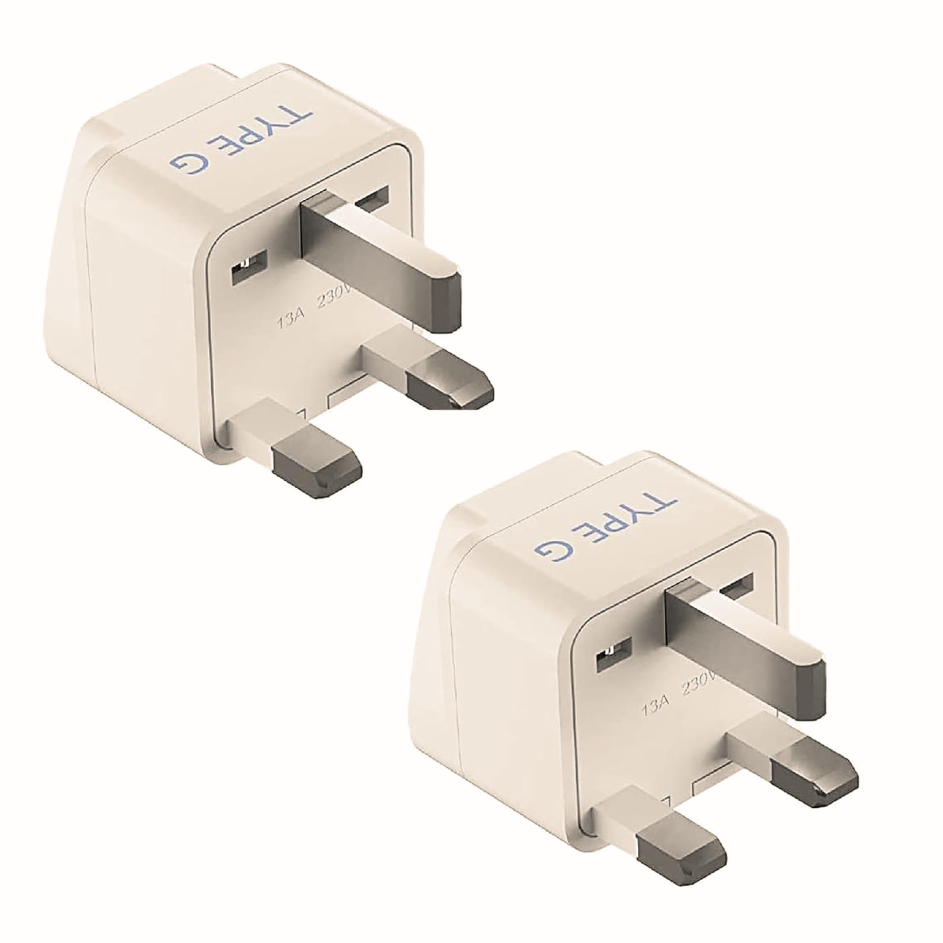 Universal UK Travel Adapter – India to Hong Kong, UAE, Dubai Type G Plug Converter | UK Adapter for Indian Pins | Suitable for Laptop, Camera, Charger (Set of 2 UK Adapter)-image-49