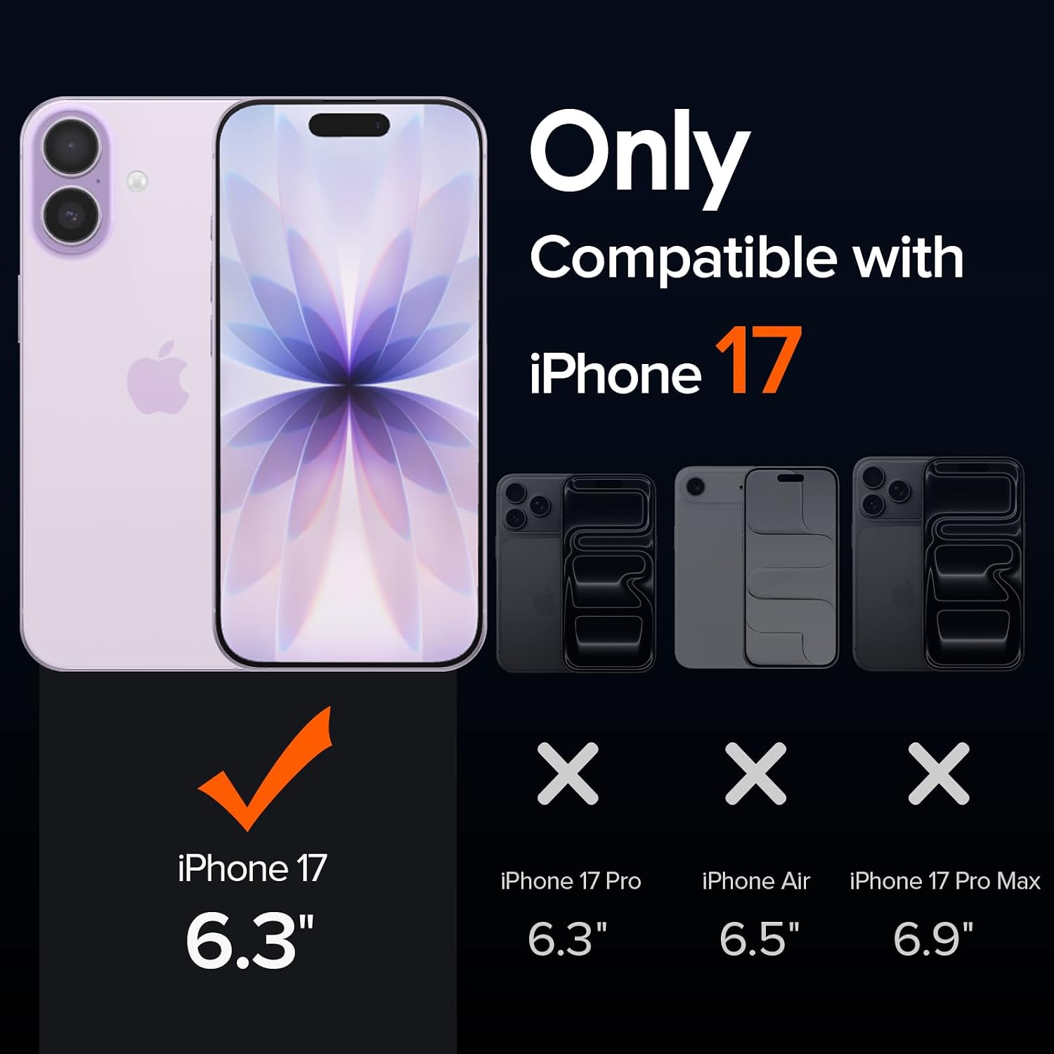 ivoler Magnetic Case for iPhone 17 6.3'', Light Purple image 2