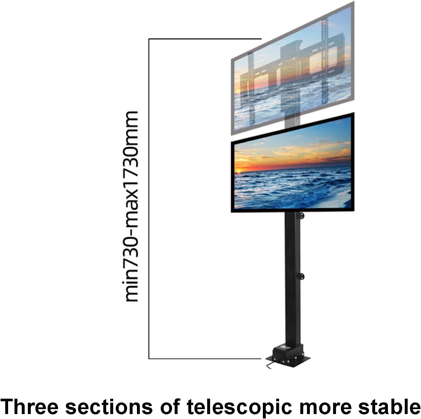Soporte de TV Universal Elevador motorizado multifunción para TV, Mecanismo de elevación de TV con Control Remoto para televisores de Pantalla Grande de 32 a 70 Pulgada