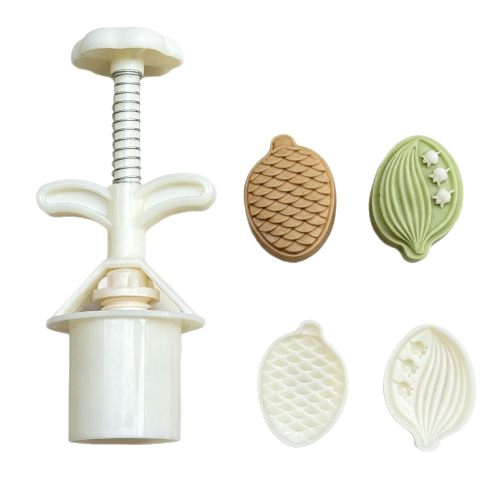 JSGHGDF Cakes Mold Set Cookie Stamps Autumn Festival Diys Hand Press Cookie Dessert Cutter Pastries Tool Cakes Maker Diys Dessert Cutter
