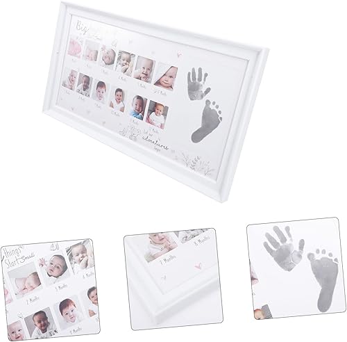 Miniatura 8 de SAFIGLE Marco de fotos para crecimiento del bebé, marco de fotos de crecimiento del bebé, marco de fotos para recién nacidos, kit de collage