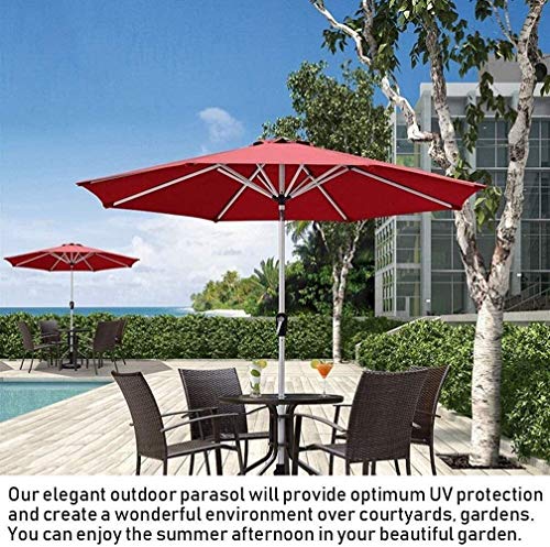 Parasols de jardin 270cm inclinables pour une table de terrasse ombragée - 6