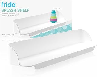 Frida Baby Splash Shelf: No-Mess Bathtub Barrier for Toddlers | Extends Play Space, Folds for Easy Storage