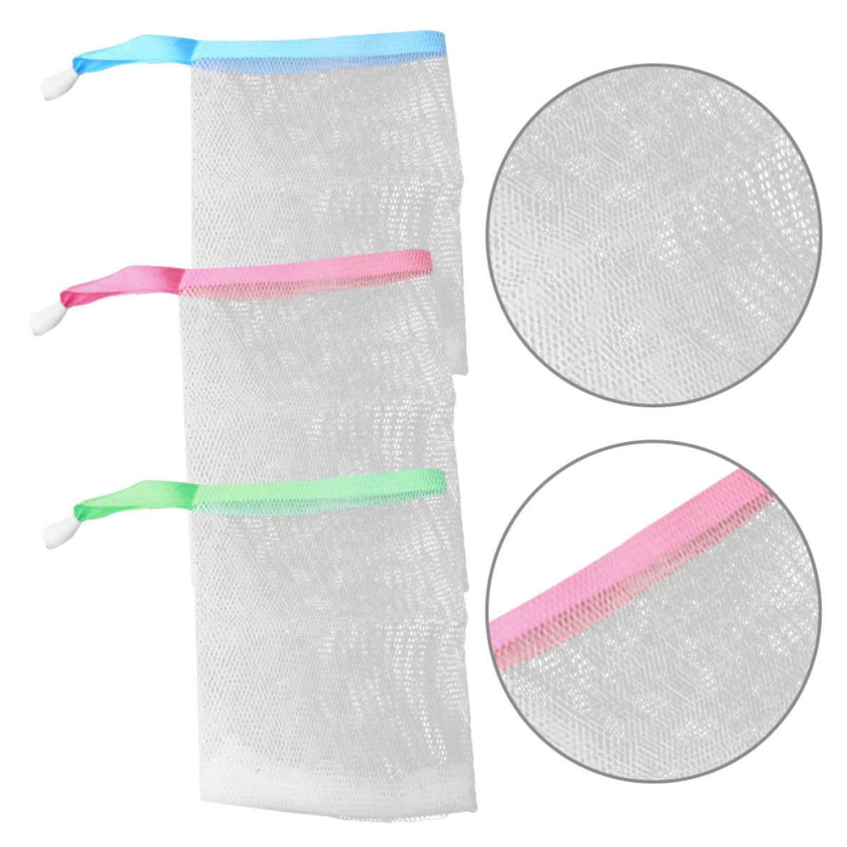 Toddmomy 10pcs Handmade Soap Saver Pouch for Body and Facial Cleaning