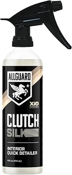 Clutch Silk - Interior Cleaner & Quick Detailer Formulated with XiO2TM Ceramic - Protects While Cleaning Leather, Plastics, Vinyl, Glass & More - Satin Finish with UV Defense & Anti-Static