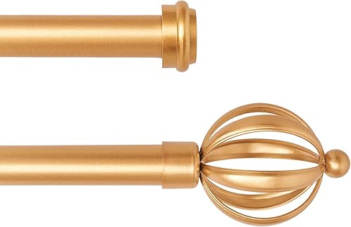 Miniatura 2 de Barras de cortina dobles, juego de barras de cortina telescópicas para tratamiento de ventanas, 34 pulgadas de diámetro, barra de cortina ajustable