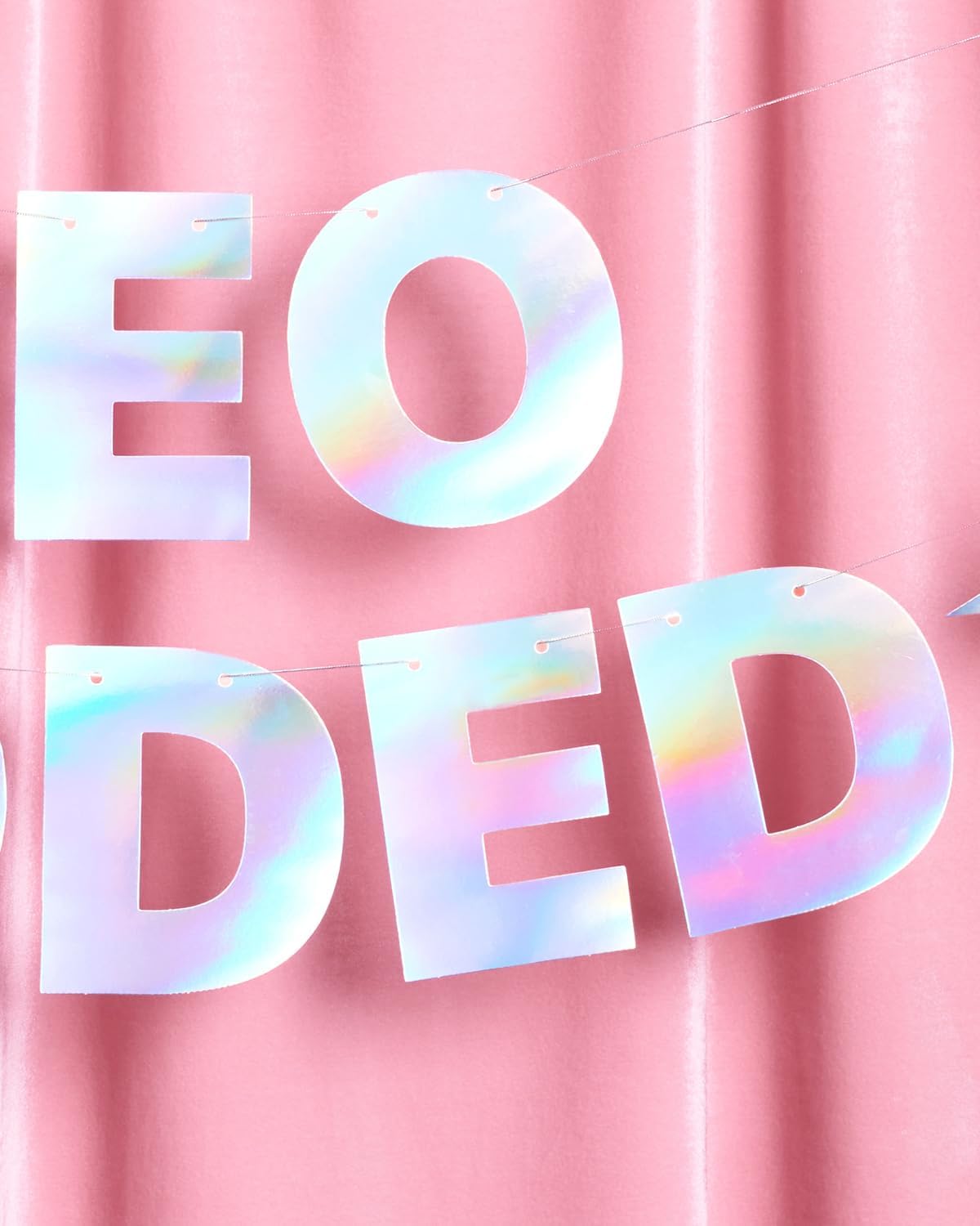 xo, Fetti Leo Coded Banner - Iridescent Foil | 6 Ft. | Zodiac Birthday Sign, Horoscope Bachelorette Party Background, Astrology Bday Decorations