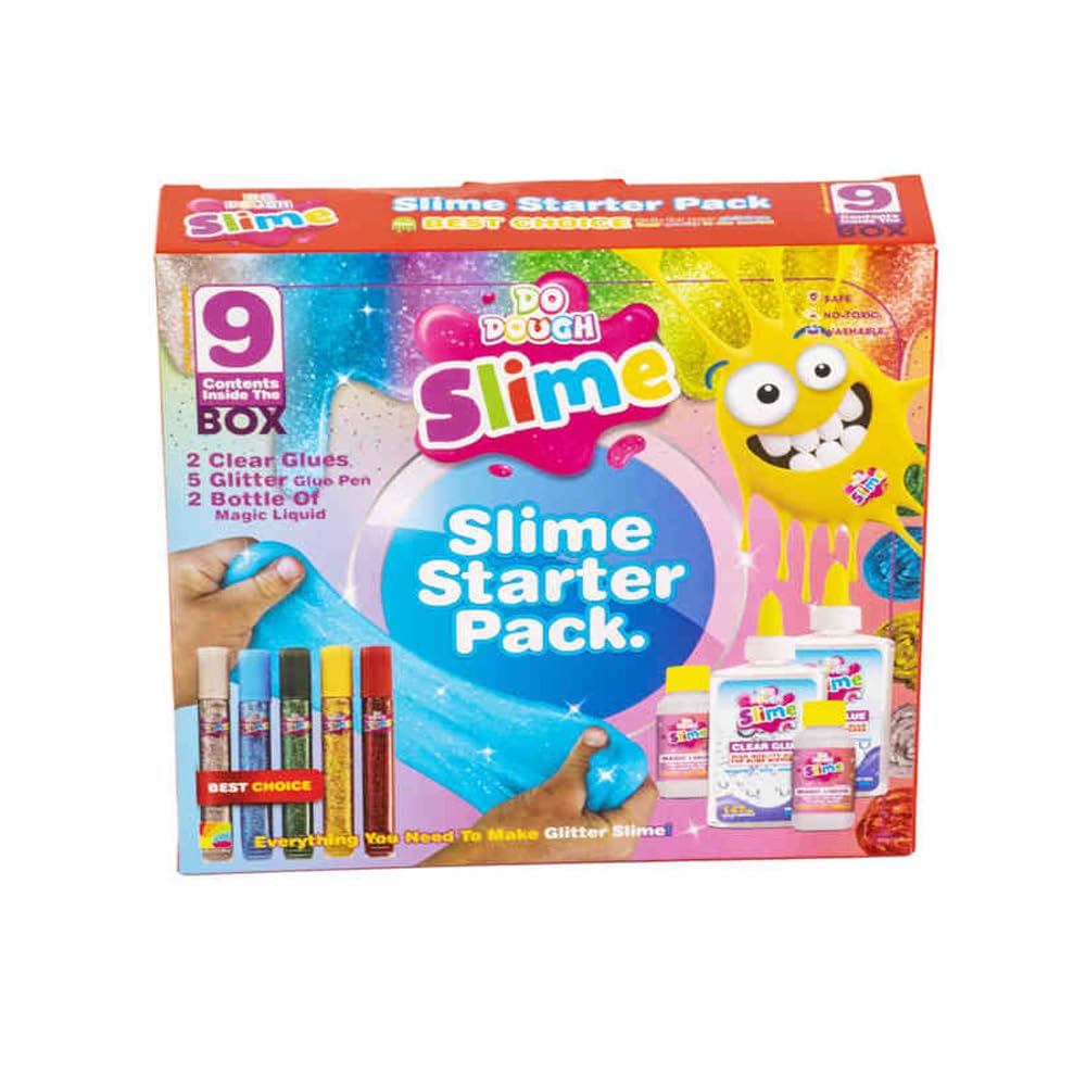 DO DOUGH Slime - Slime Starter Pack (9 Contents Pack)