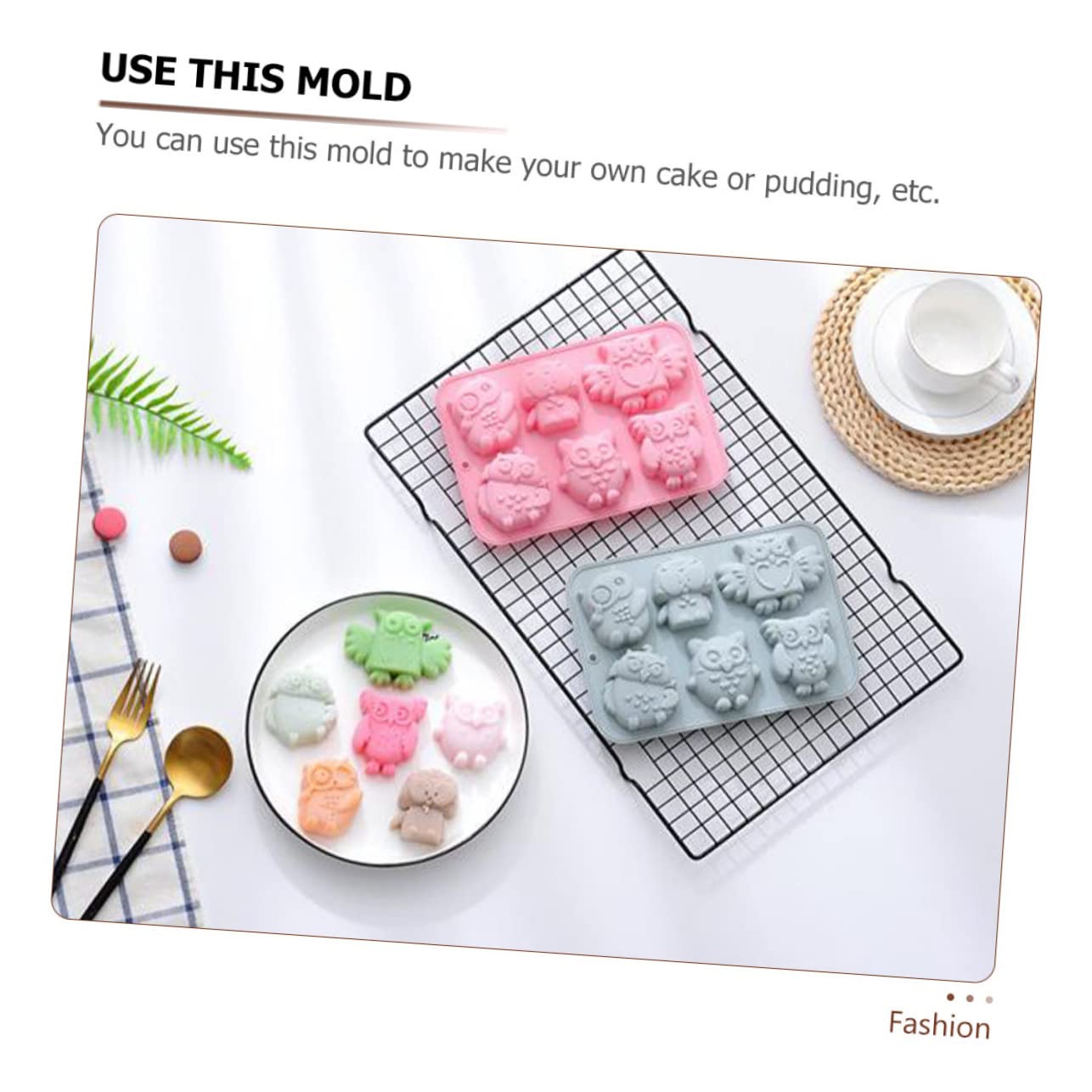 UPKOCH 6stücke Silikonform Für Katzenkopf-Kekse Backform Für Fondant Und Schokolade Backwerkzeug Für Kreative Kuchen Und Desserts Leicht Zu Reinigen Entformen