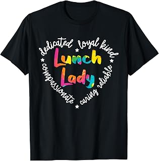 Lunch Lady Cafeteria Worker Dinner Lady Cook Job Profession T-Shirt Small