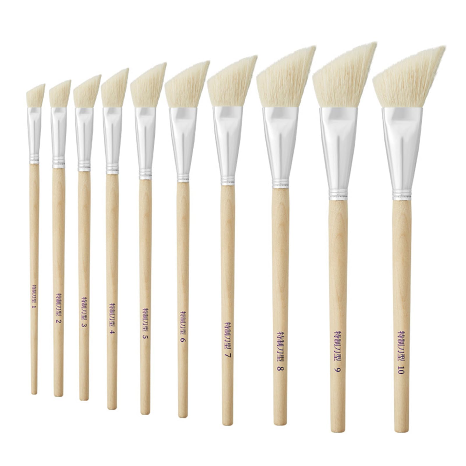Artist Painting Brush for Oil and Watercolor, Goat Hair Oil Paint Assorted Size Acrylic Brushes Art