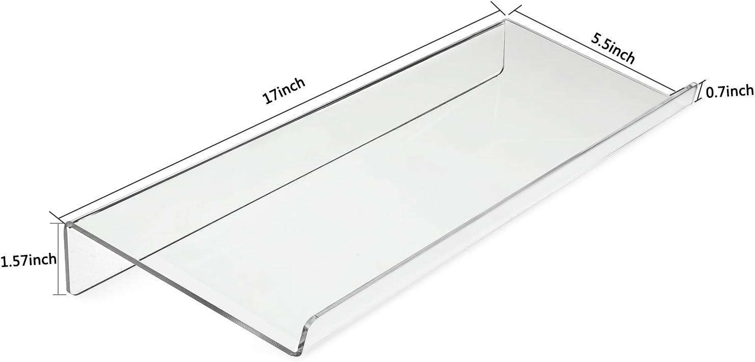 Keyboard Stand, HBlife Clear Acrylic Premium Tilted Computer Keyboard Holder for Easy Ergonomic Typing