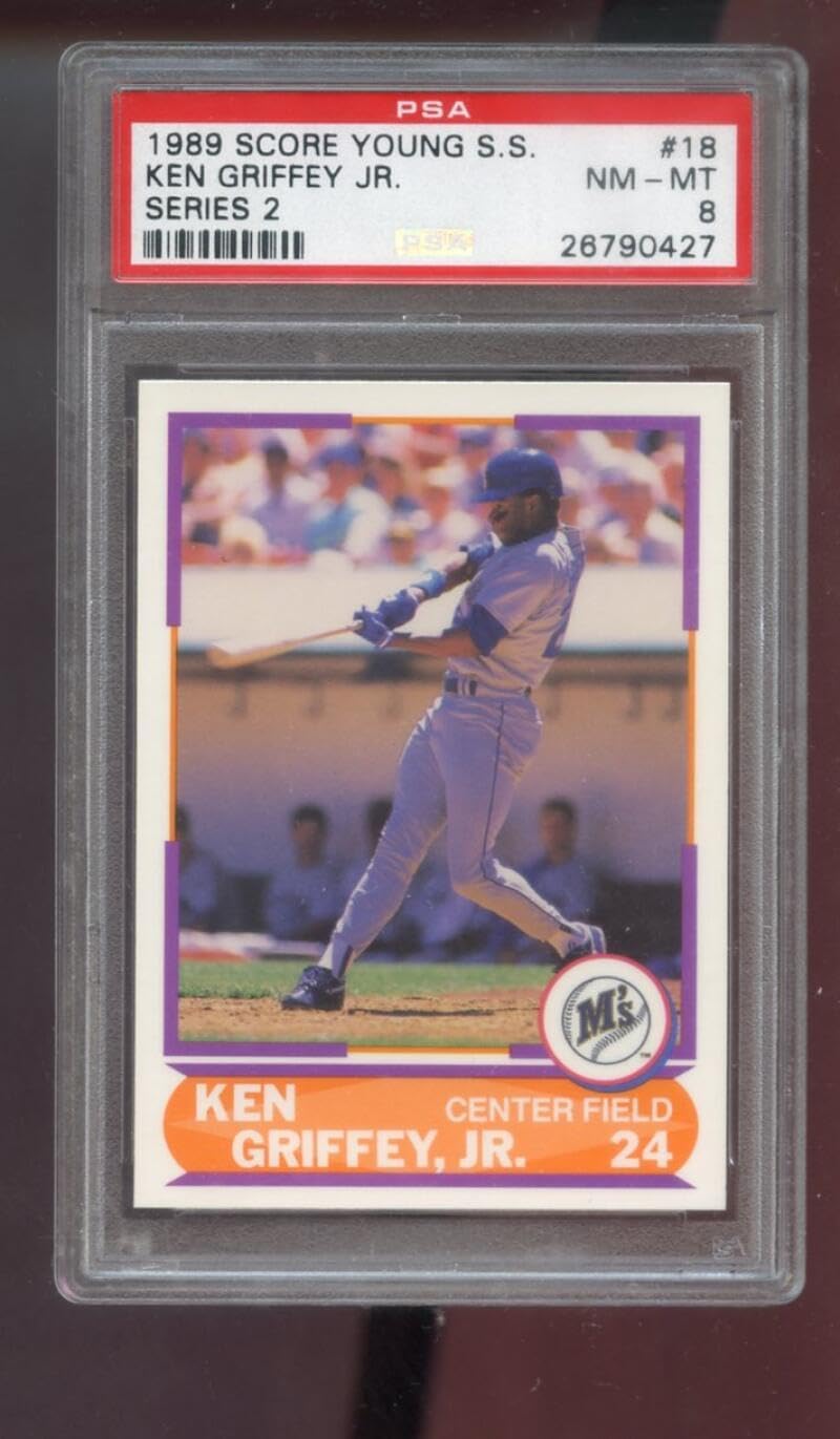 1989 Score Young Superstars 2#18 Ken Griffey Jr. ROOKIE PSA 8 Graded Baseball Card