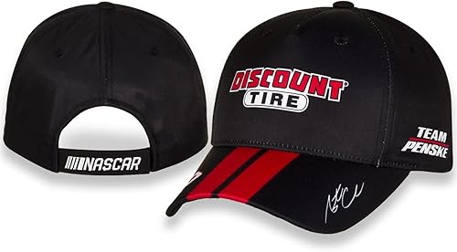 Miniatura 6 de Bandera a cuadros Austin Cindric Uniforme Pit Hat Negro, Negro -