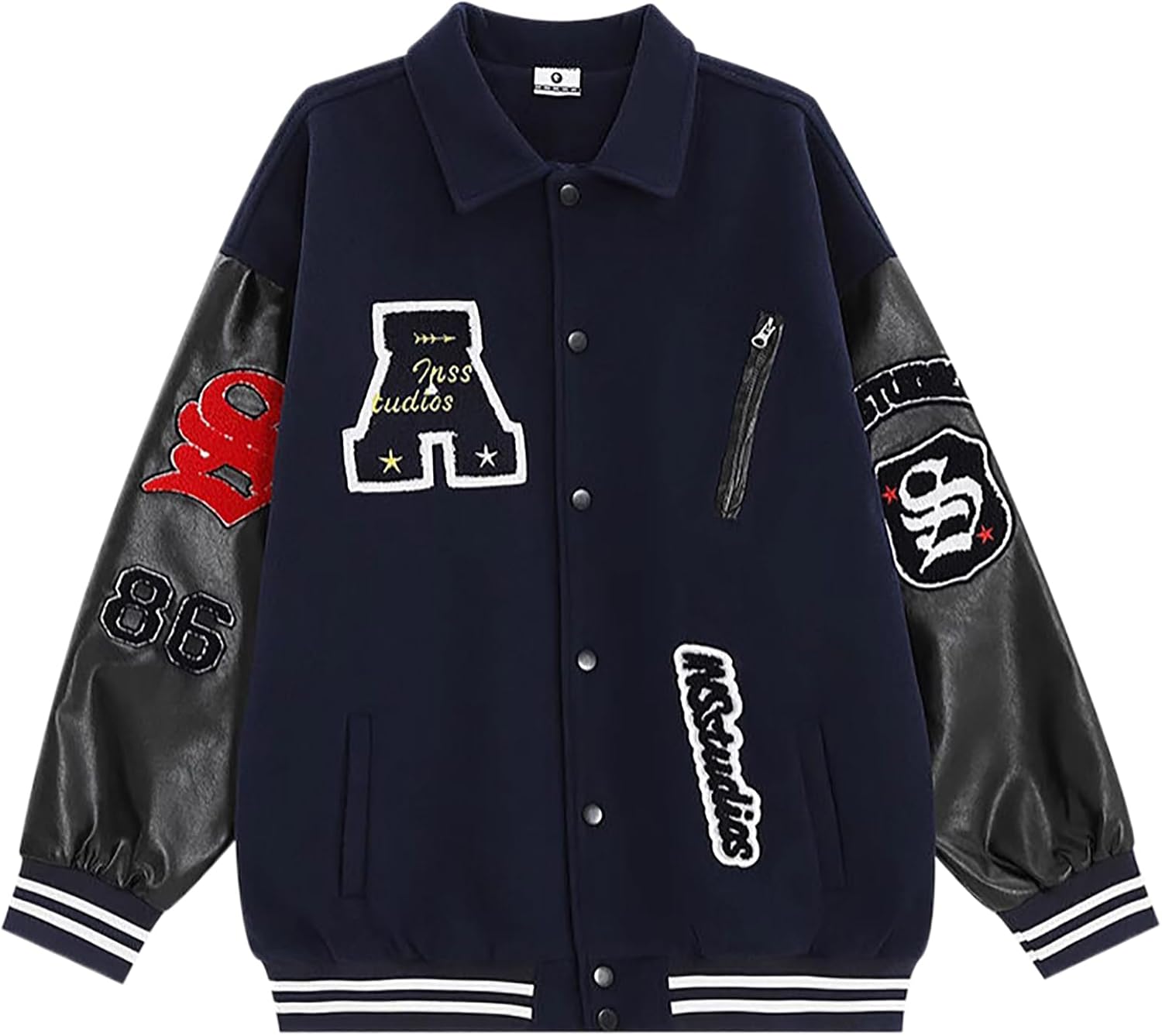 everyone varsity jacket *no patch (NAVY) 【公式通販】