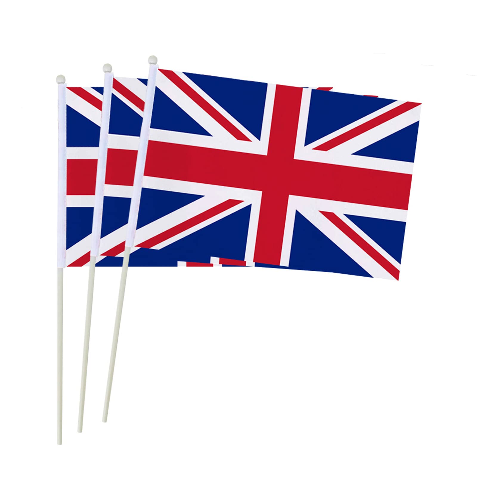 Buy 12Pcs Small Union Jack Kings Coronation Decorations,14x21cm Small