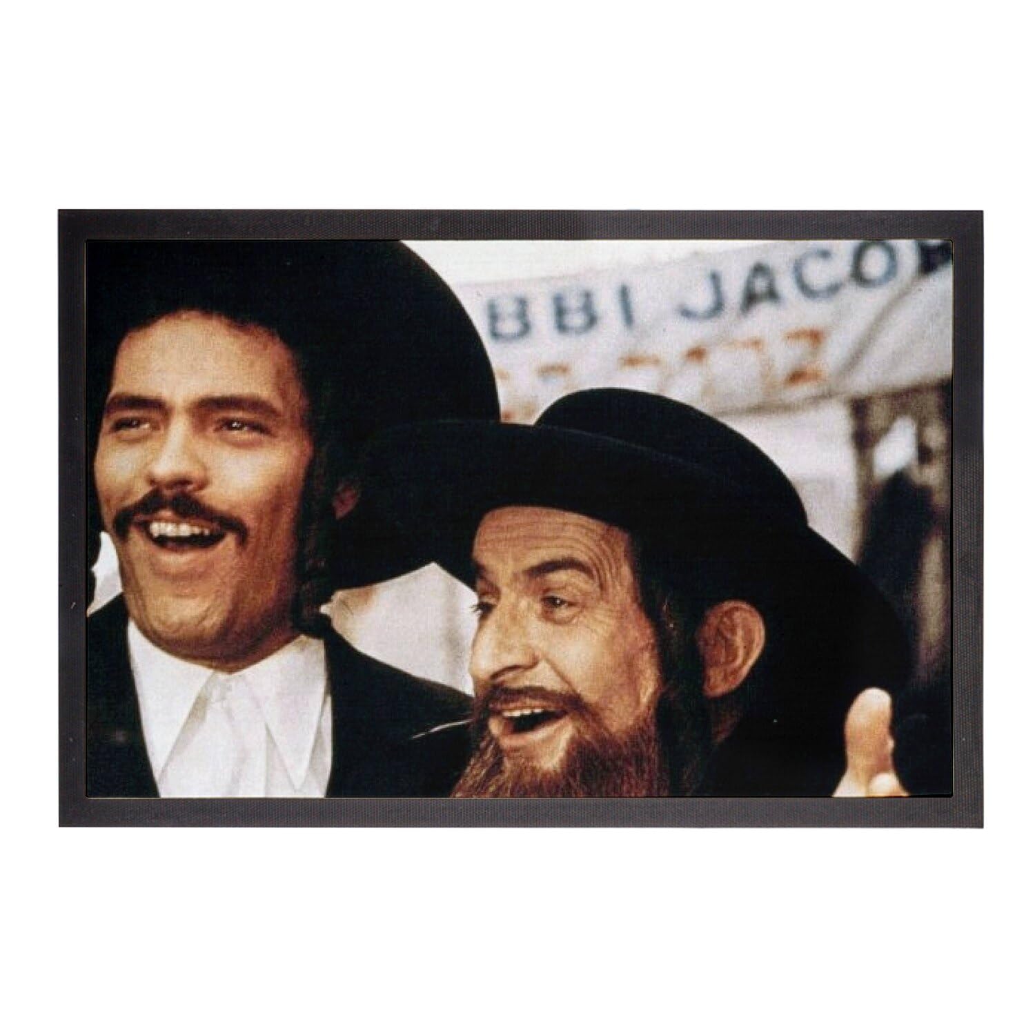 Paillasson Rabbi Jacob Louis de Funes tapis de sol 75x50cm