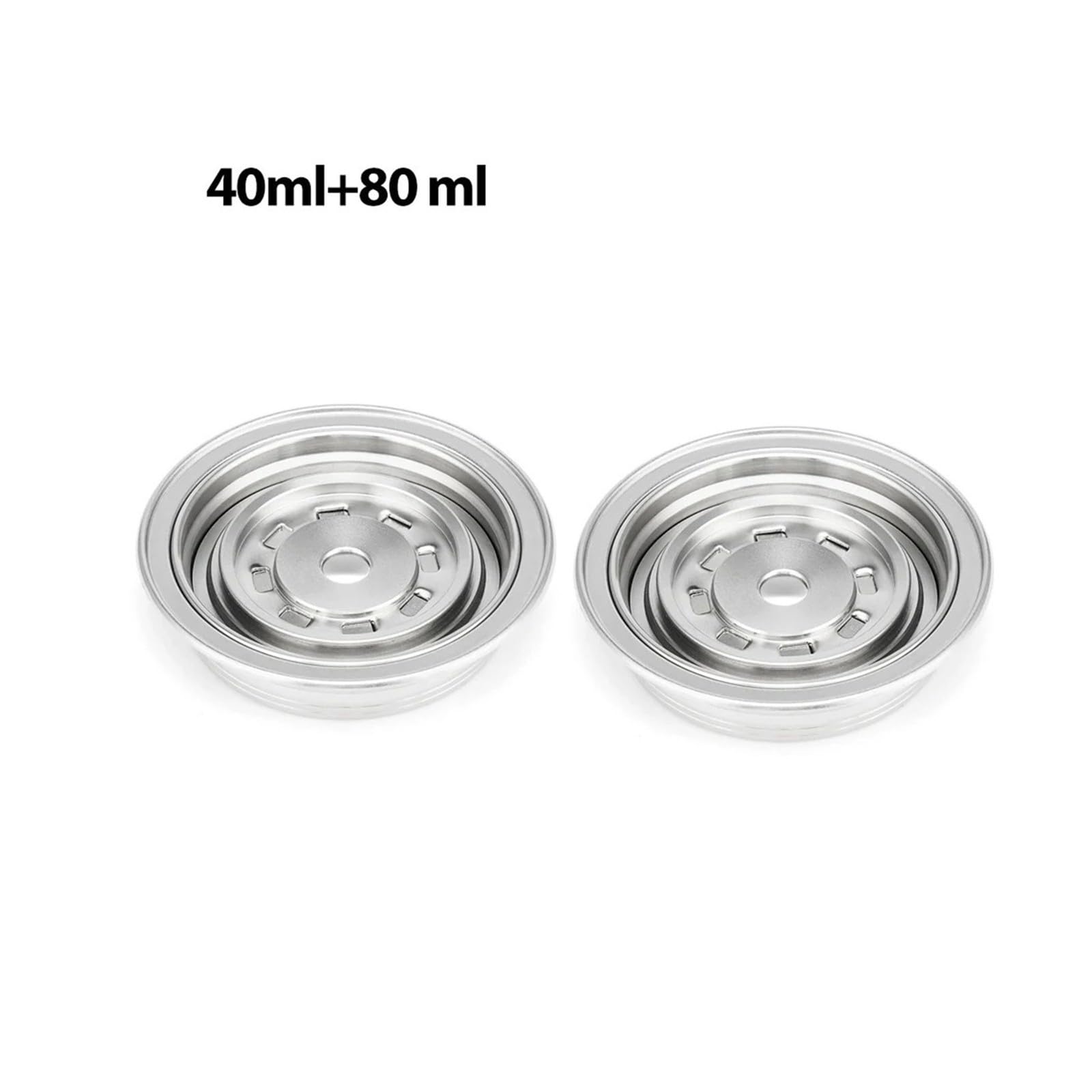 Convertidor De Adaptador De Acero Inoxidable De Cápsula De Café Reutilizable | Compatible Con ICafilas ,Compatible Con Nespresso Vertuo Vertuo Next Pop Machine Capsule Insert Inserto De Cápsula(40ml-80ml)