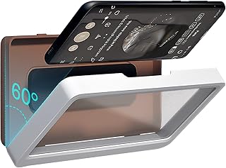 Funien Capa Para Telefone Celular Impermeável Fixada Na Parede Com Tela De Toque Autoadesiva Antiembaçante Suporte Para Telefone Sensível Ao Toque Para Chuveiro Compatível Com A Maioria Dos Telefon
