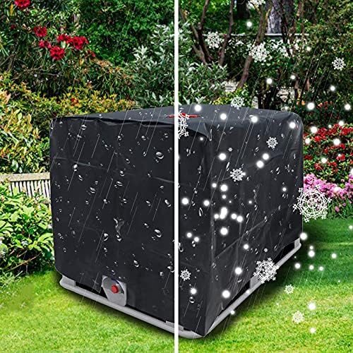 LdawyDE IBC Tank Cover, IBC Water Tank Cover Ton Bucket Waterproof Rainproof Sunscreen