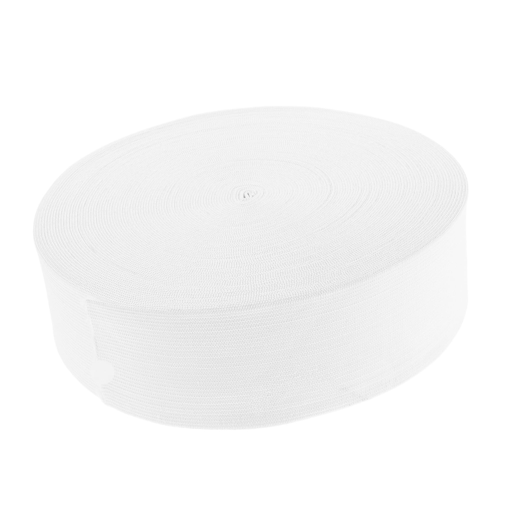 Bande élastique plate en nylon blanc vêtement extensible et ruban polyester