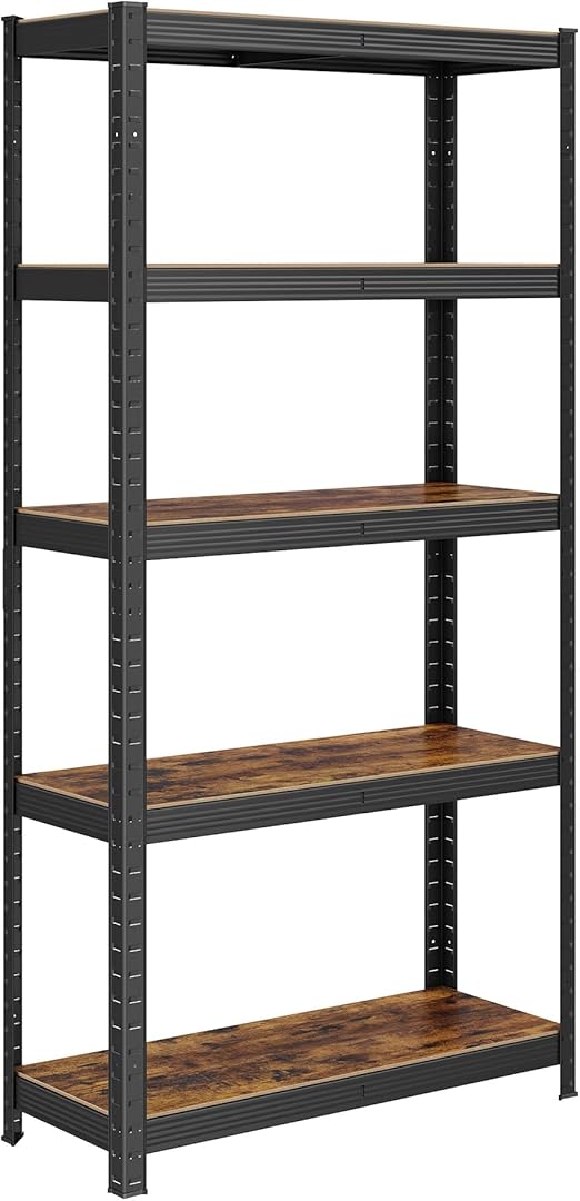 Prateleiras De Armazenamento Songmics De 5 Camadas Sem Parafusos 150 X 75 X 30 Cm Prata 7514503124