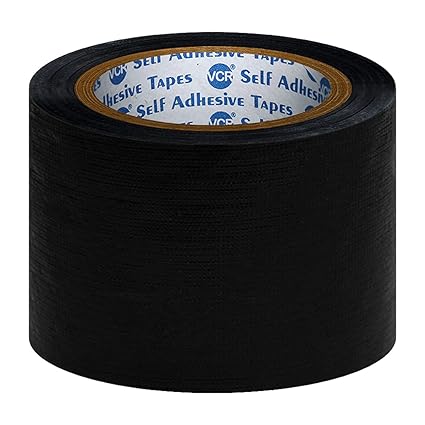 VCR Black Duct Tape - 18 Meters in Length 72mm / 3