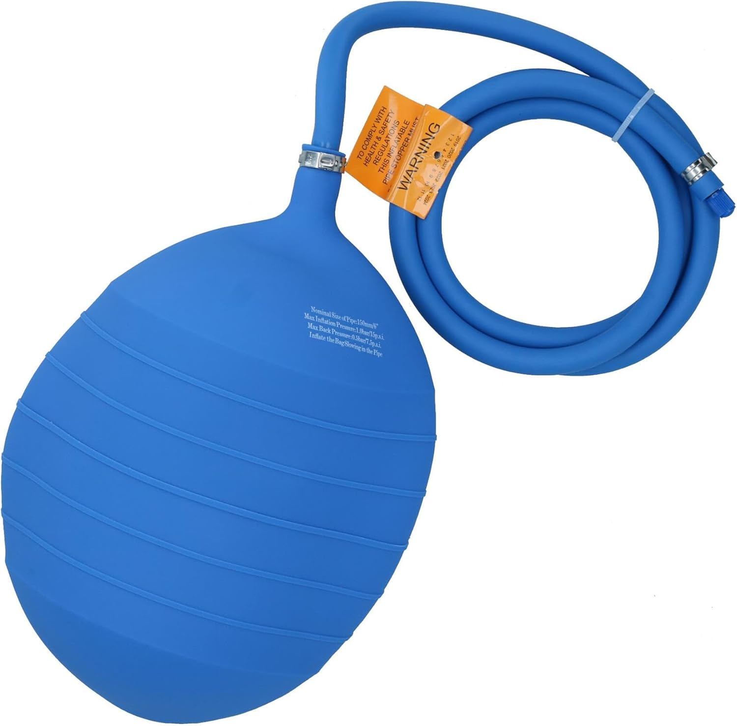 PVC Sealing Inflatable Test Air Bag 6" (150mm) Drain Pipe Bung Plug Plumbing