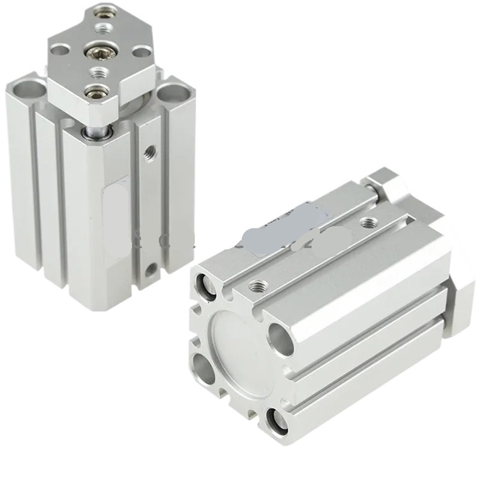 Vérin pneumatique CDQMB12 compact double effet magnétique avec plaque de guidage