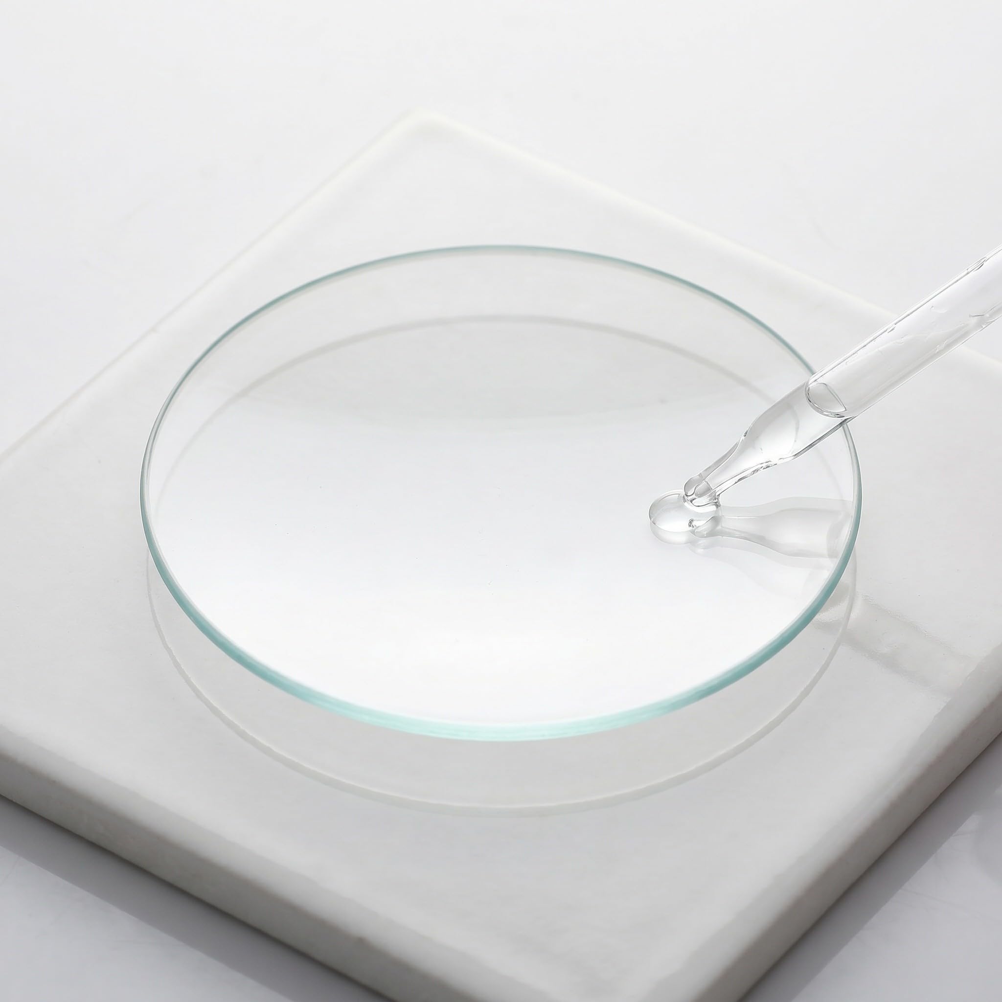 10 Unidades Tapadera de Vidrio para Reloj de Laboratorio Cubierta de Vidrio para Placa de Petri Accesorio Resistente y Transparente para Uso Científico