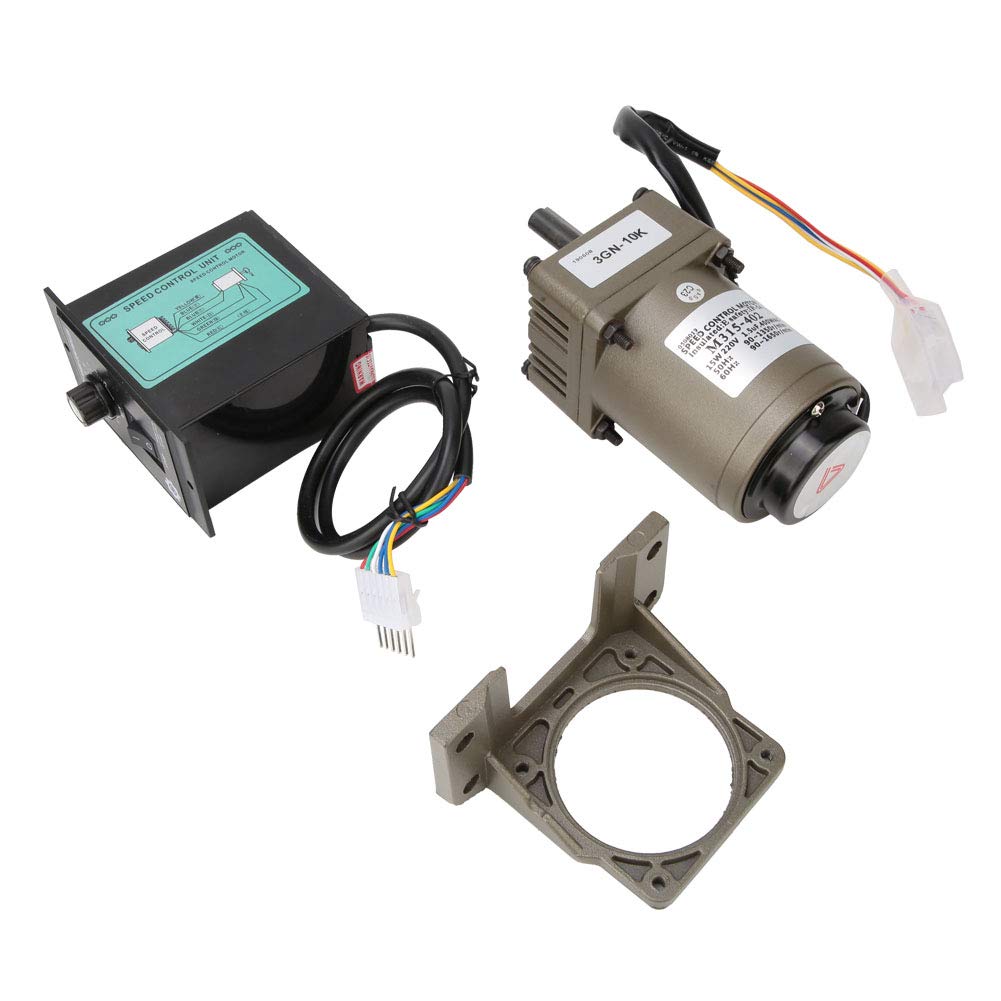 M315 402 220 V 15 W Silnik z przekładnią dwukierunkową ze Wspornikiem Kontrolera Regulacja Prędkości Cewka z Czystej Miedzi Metalowa Przekładnia do Automatyzacji (Współczynnik
