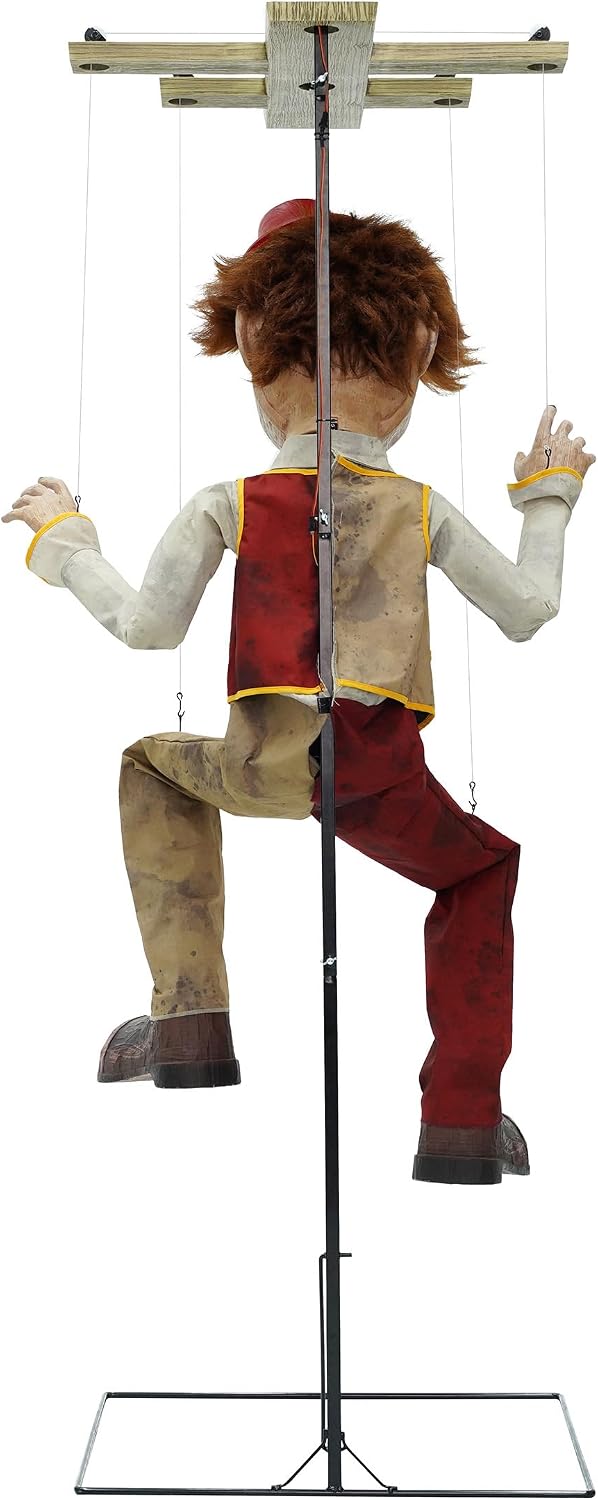 Spirit Halloween 7 Ft 7 In Bobby Strings Animatronic, Multicolor