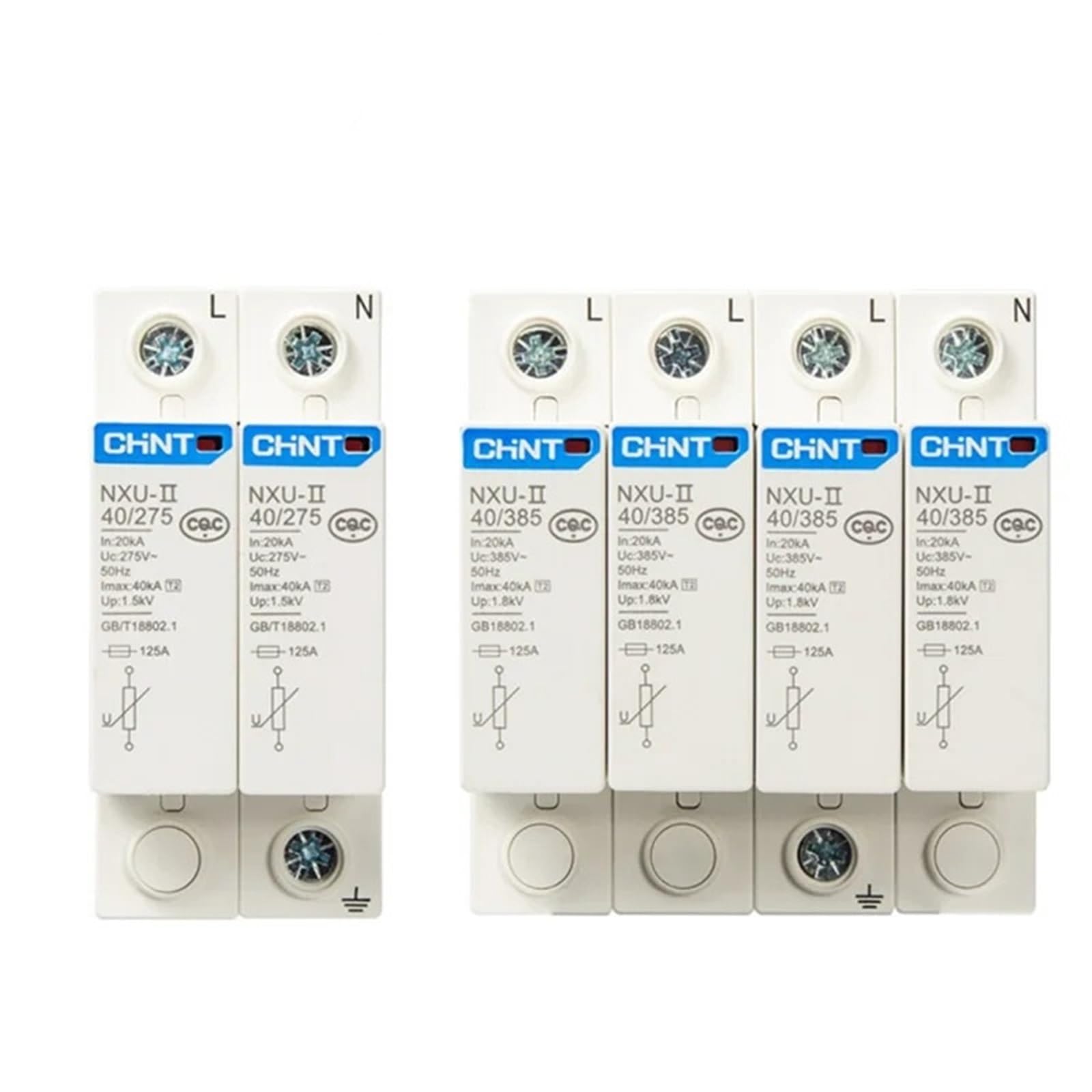 OSHZIKJII NXU-II surge protector 2P 3P 4P 15kA 40KA 65KA 100KA protects the power system(3,10-20KA 385V)