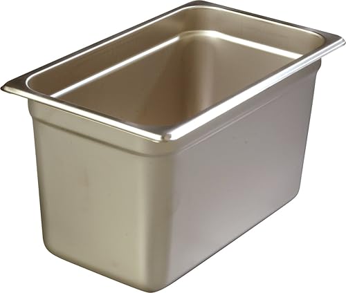 Miniatura 6 de Carlisle FoodService Products Durapan - Sartén de acero inoxidable tamaño 14, para catering, bufés, restaurantes, acero inoxidable, 6 pulgadas de