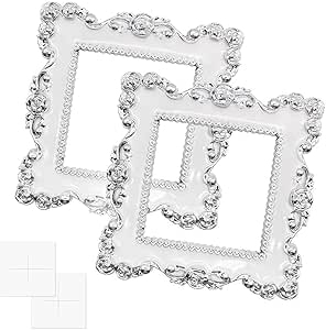 6x Lichtschalter Umrandung Weiß - 100x100mm Abdeckplatten Wandschutz