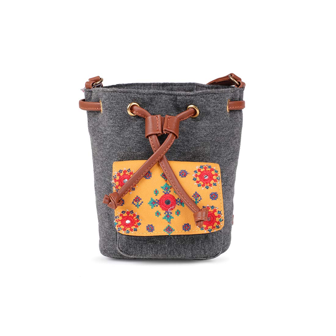 Chumbak Teal Abstract Groove Sling Bag - Yellow (B0821GTHYC) Amazon Price History, Amazon Price Tracker