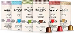 Kit de Cápsulas de Café Experience Baggio Café, compatível com Nespresso, contém 60 cápsulas