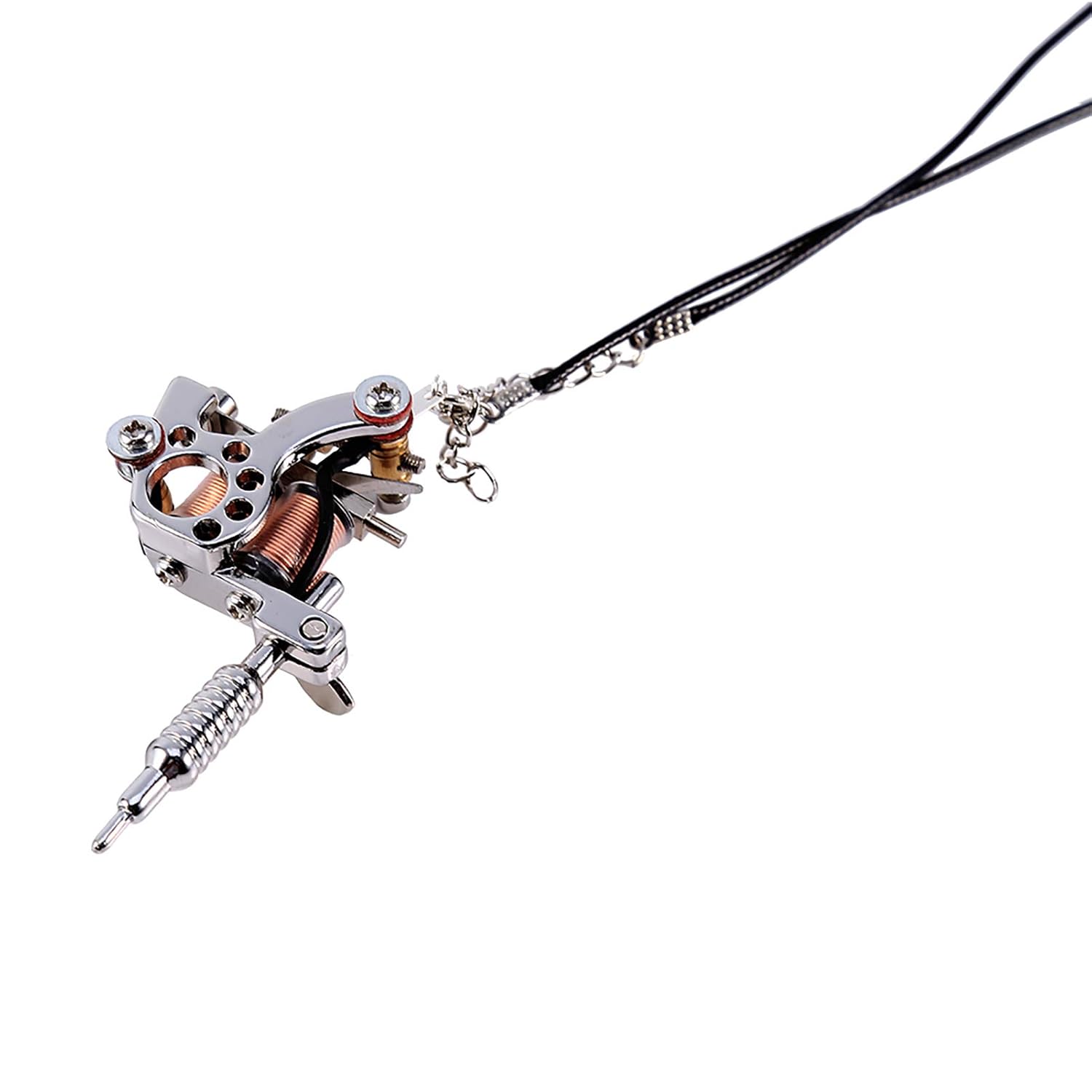 Weohoviy Fashionable Mini Tattoo Machine Shape Necklace,Tattoo Supply Necklace Pendant Gift Portable for Personal Pendant : Beauty & Personal Care