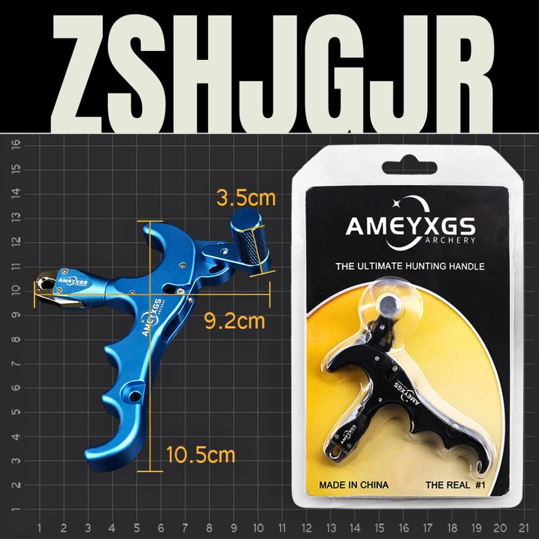Release Aid Arco Compound Tiro con L'Arco Rilascio Sgancio per Compound Bow Trigger 4 Dita Regolabile Accessori Arceria Caccia Tiro Sportivo Competizione RH LH Fino a 80lbs