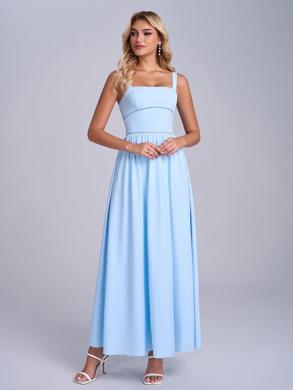 Floral Corset Maxi Long Dress Lace Up Flowy A Line Sundress Wedding Guest Tea Party Dresses for Women 2026 - Image 4