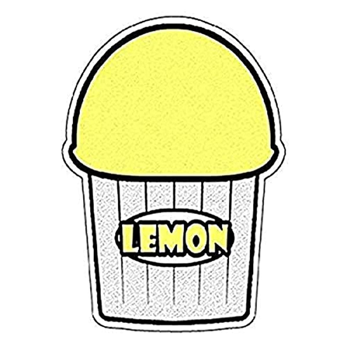 Lemon Flavor Italian Ice Decal Shaved ice cart Stand