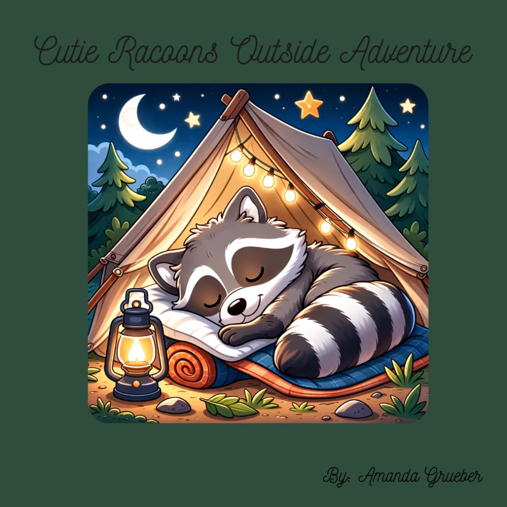 Cutie Racoons Outdoor Adventures: An Action-Packed Coloring Book for all ages