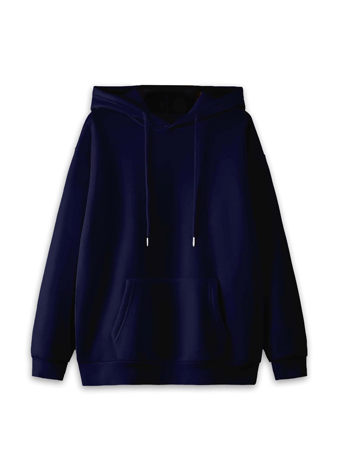 Mack Jonney Solid Hooded Cotton Fleece Sweatshirt for WOMEN-VMACK639218