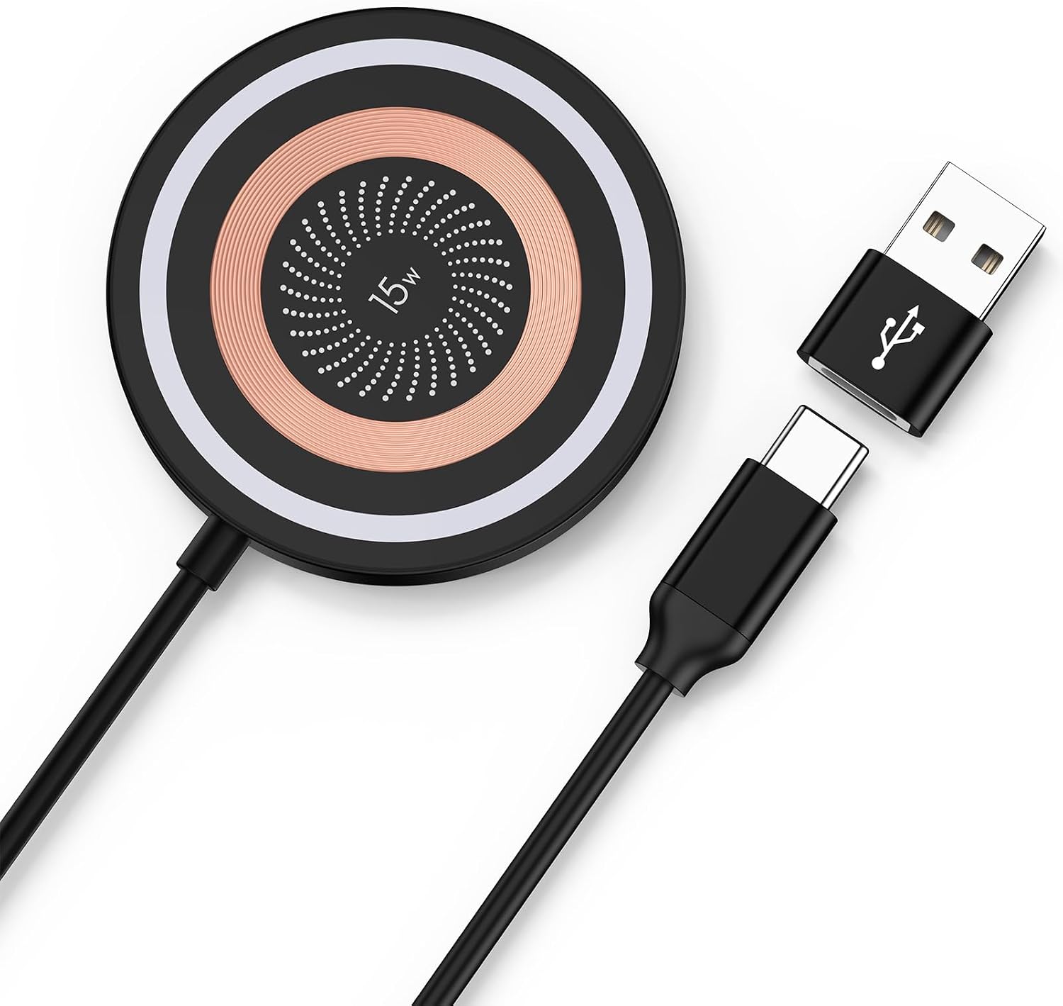 15W Magnetic Wireless Charger Pad for Samsung Galaxy S26 Ultra/S26 FE/S25