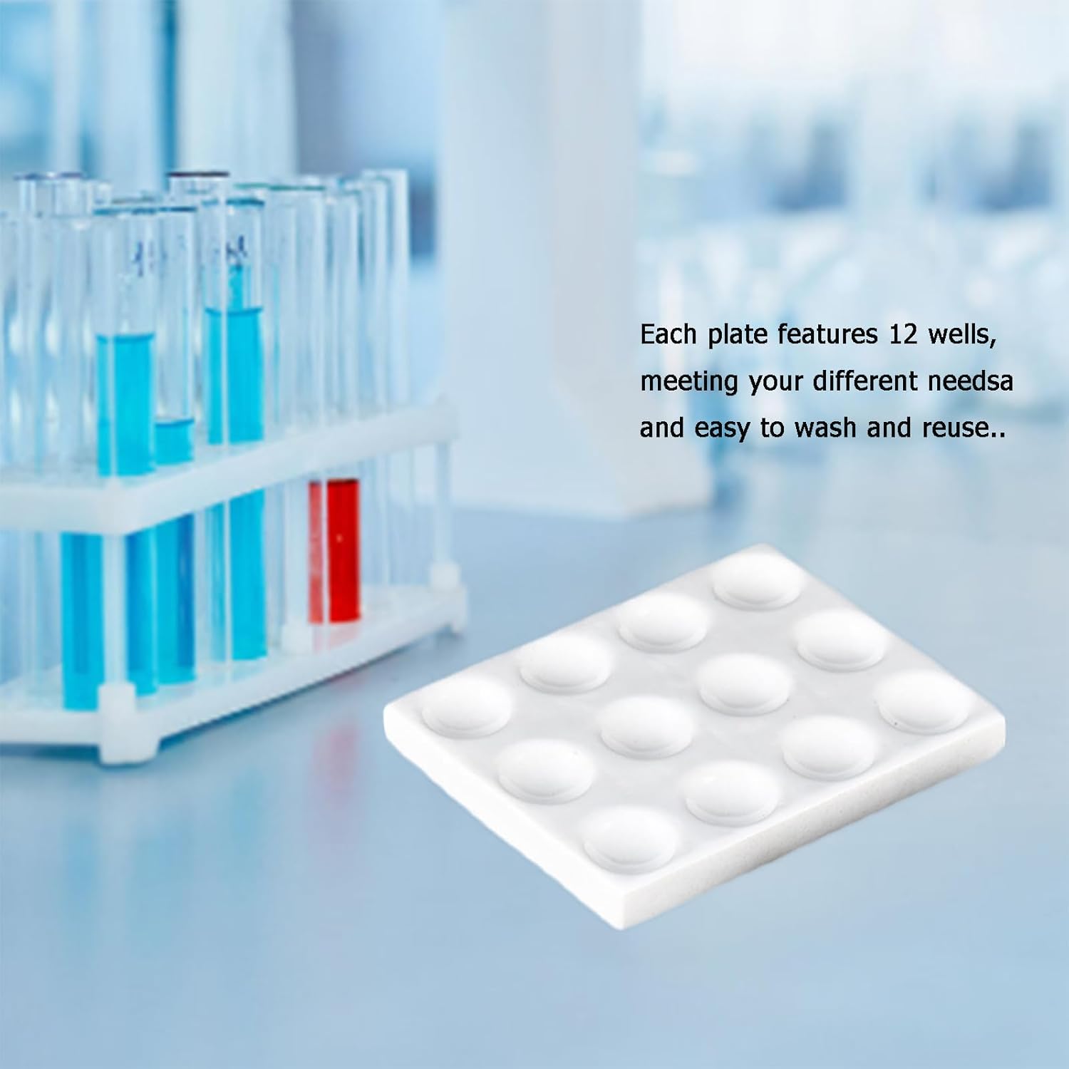 Spot Plates - Reaction Plate-12 Wells，Polyethylene (12 Pack)