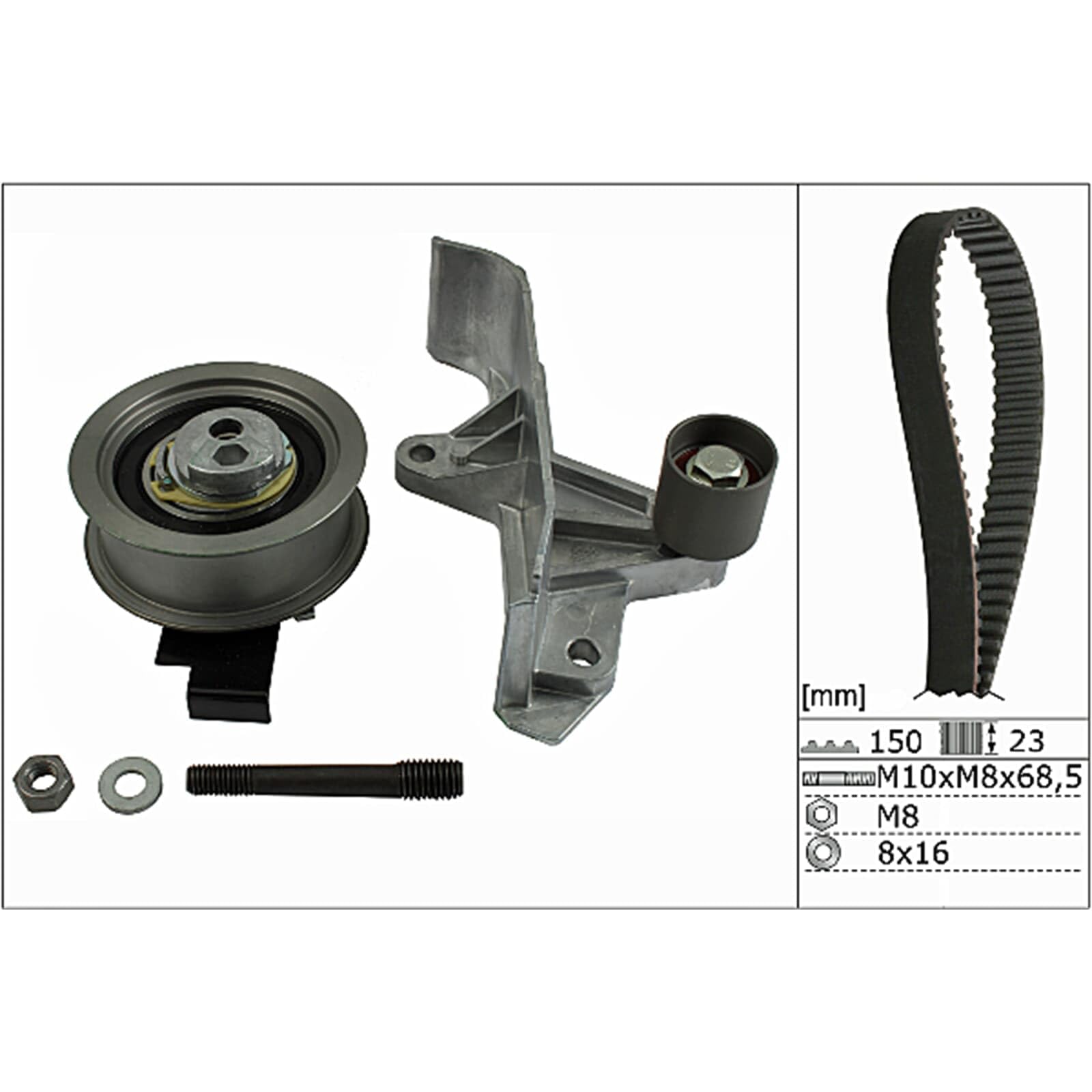 INA Zahnriemensatz 530 0546 10 27mm Kompatibel mit AUDI A4 Avant 8ED, B7 A4 Avant 8E5, B6 A4 Limousine 8D2, B5 A4 Avant 8D5, B5, VW PASSAT Variant 3B6